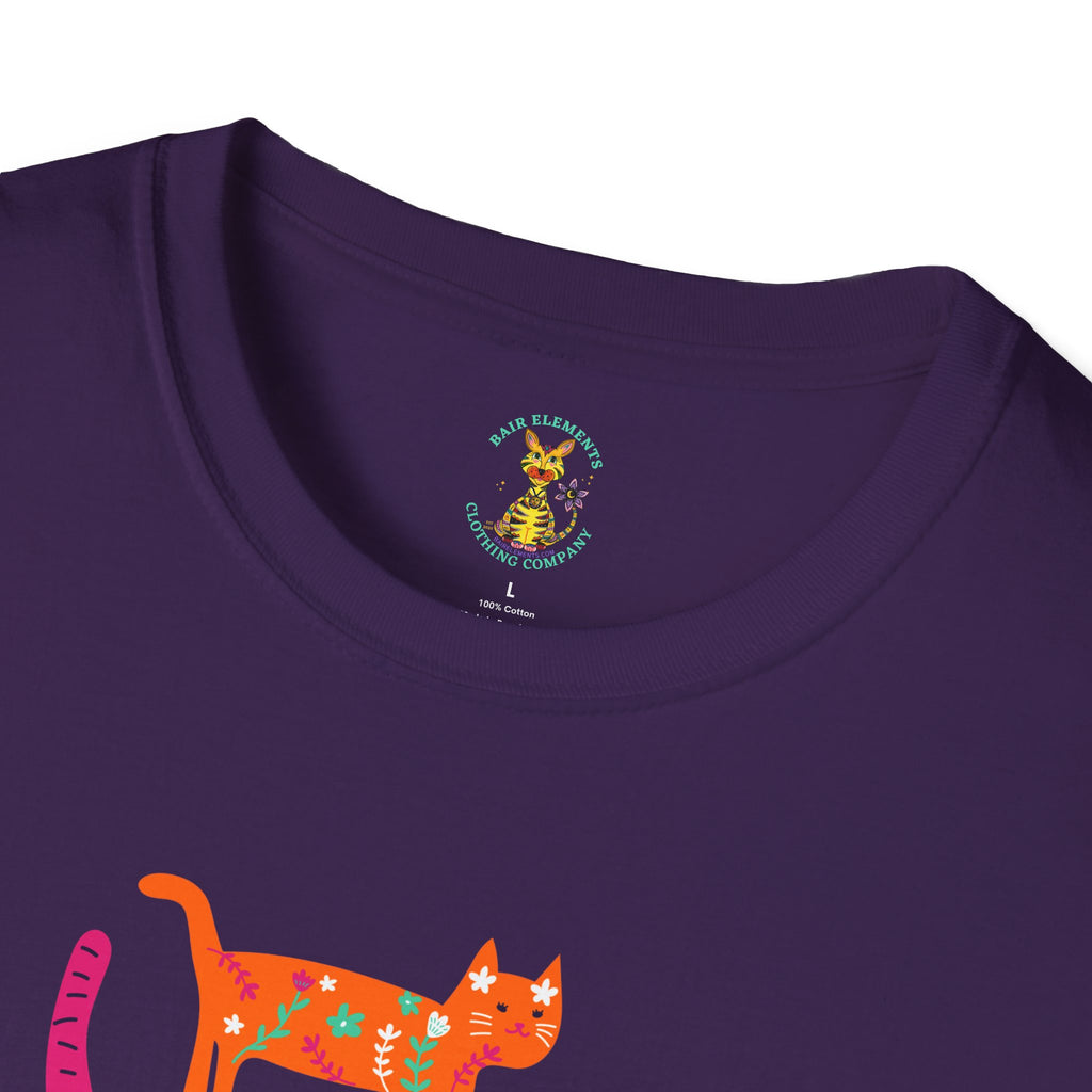 Personalized Grandma Cat T-Shirt, Mother's Day T-Shirt, Sizes XS-5X, Cat Print T-Shirt for Women
