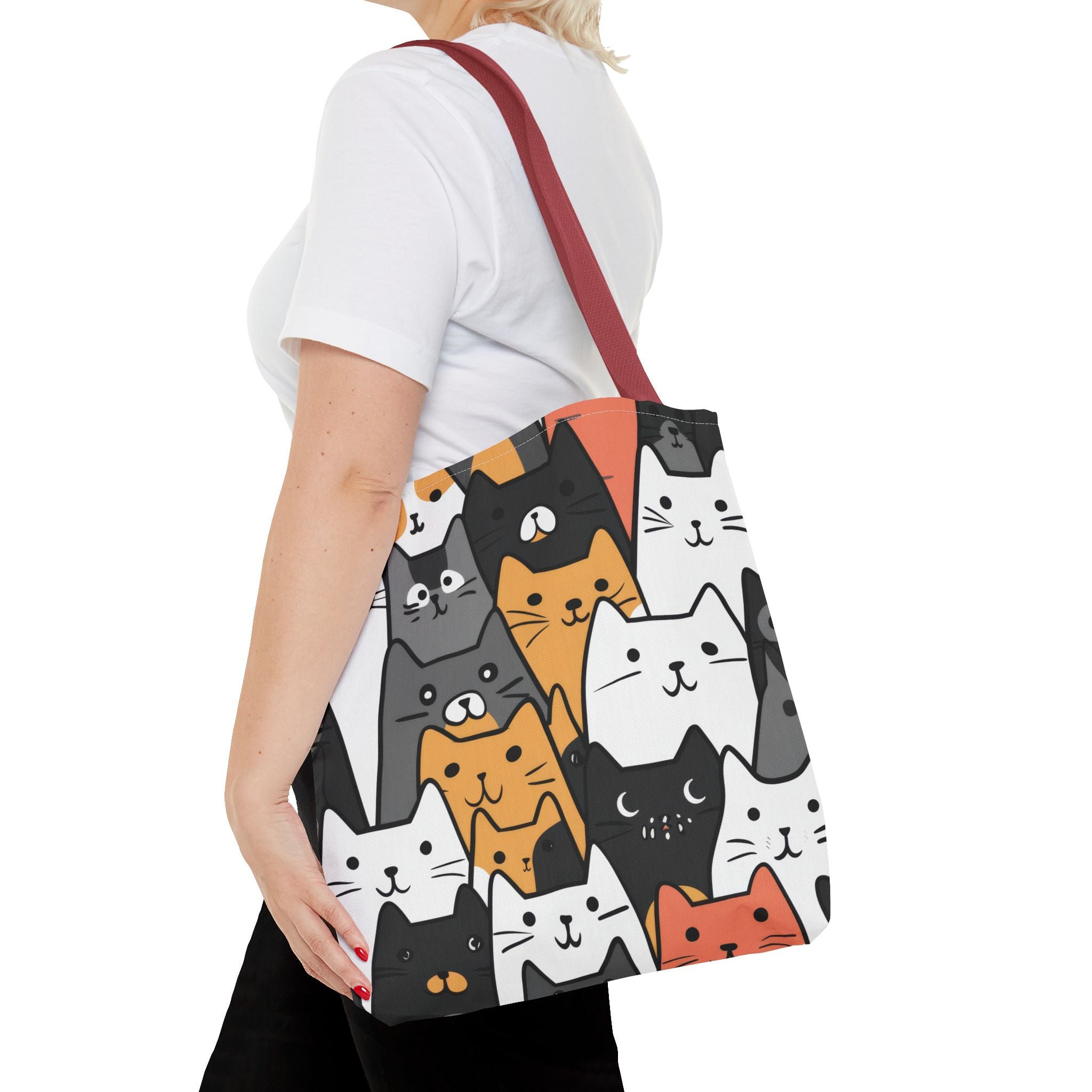 Cat Face Tote Bag, 3 Sizes