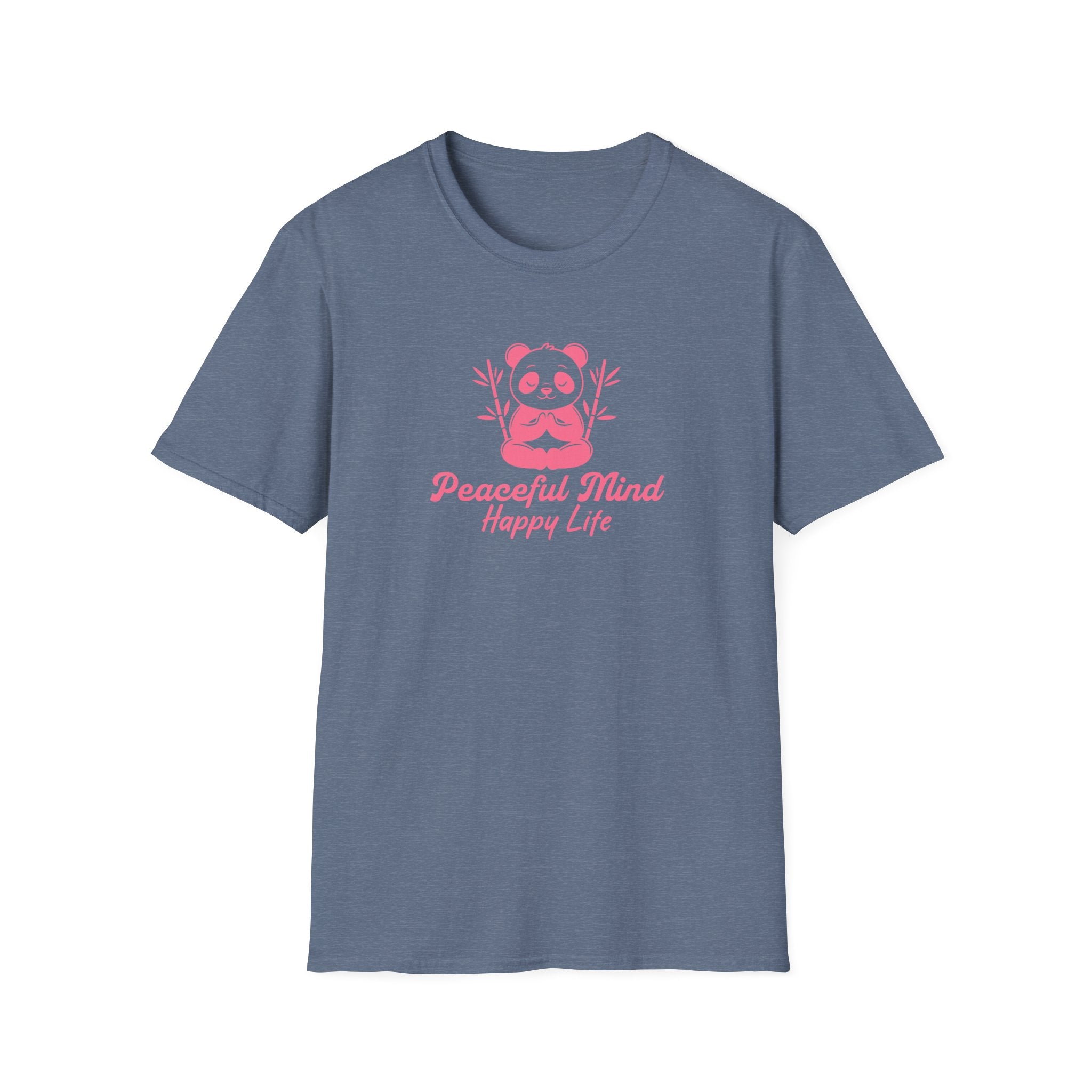 Panda Yoga T-Shirt — "Peaceful Mind" Meditation Tee