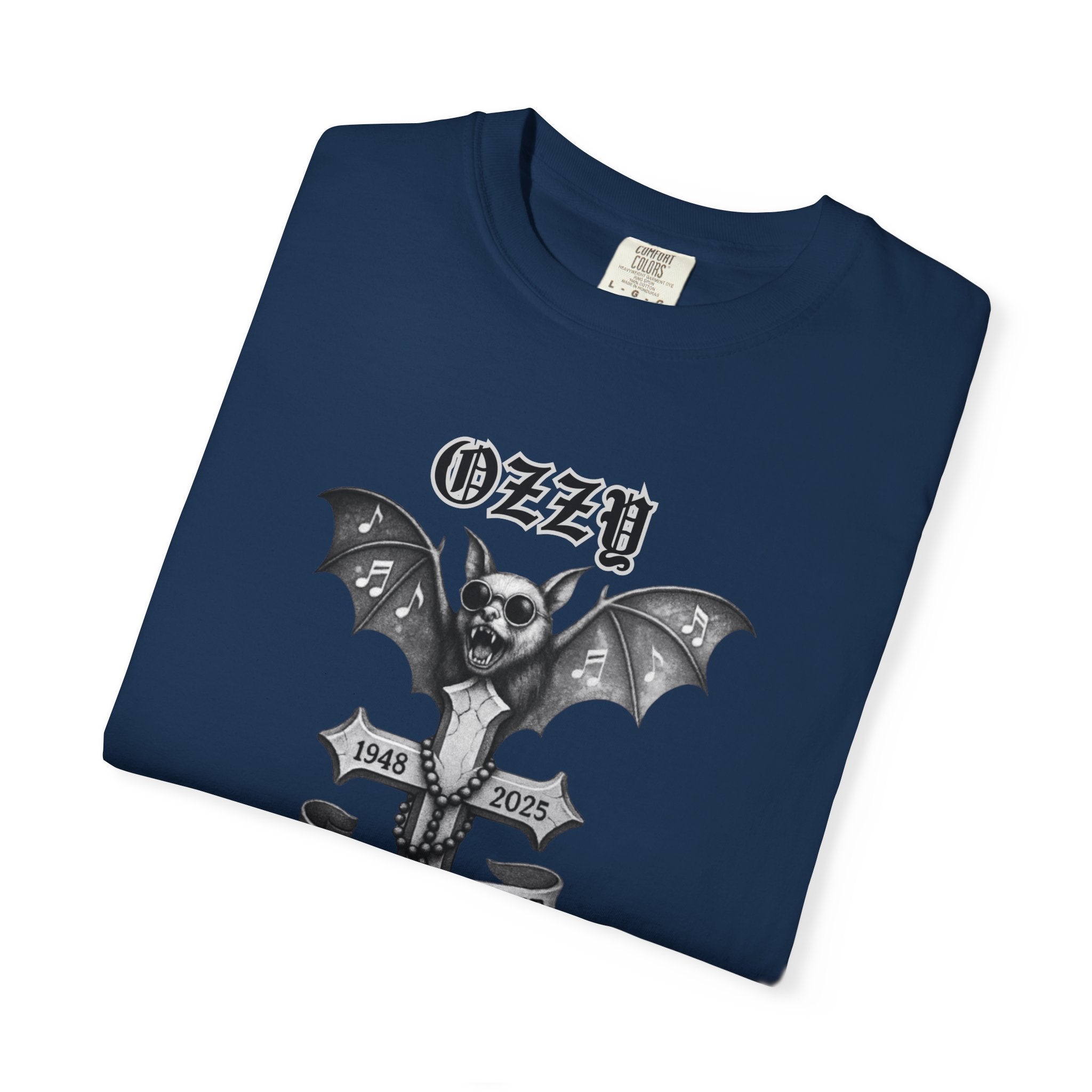 OZZY Bat Memorial T-Shirt, Memorial Blk Sabbath, Music Lover Tee, Ozzy Fan Shirt, Rock T-Shirt, Ozzy Unisex T-Shirts
