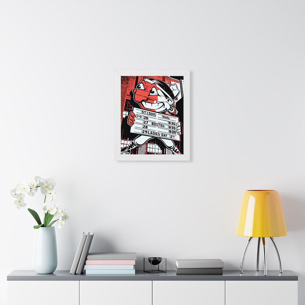 Retro Cleveland Indians Framed Wall Art