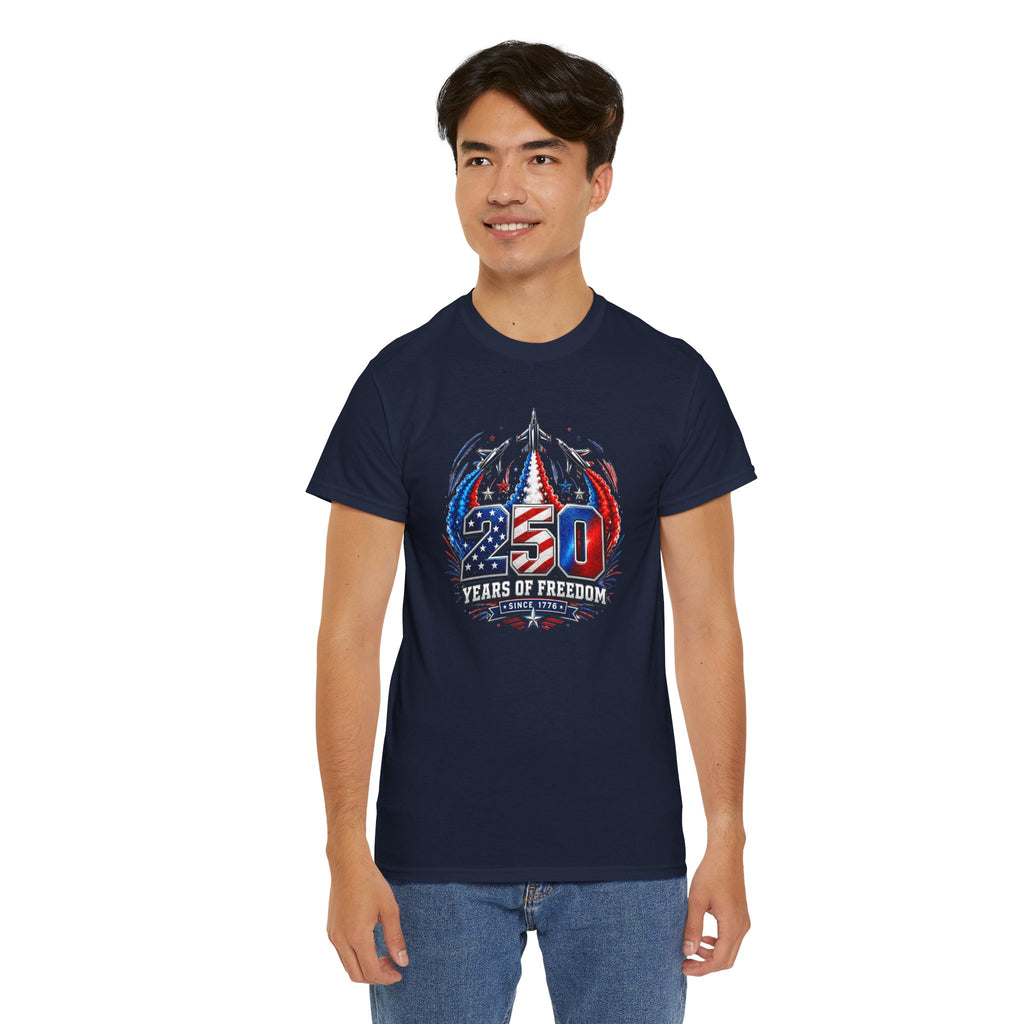 250 Years of Freedom T-Shirt — Men's Patriotic July 4th Tee