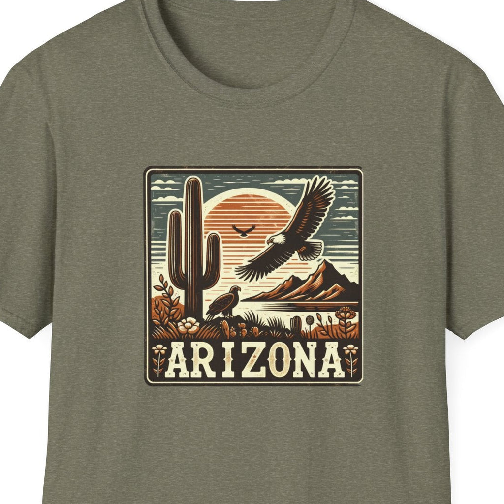Arizona Desert Graphic T-Shirt, Southwestern Summer Shirt