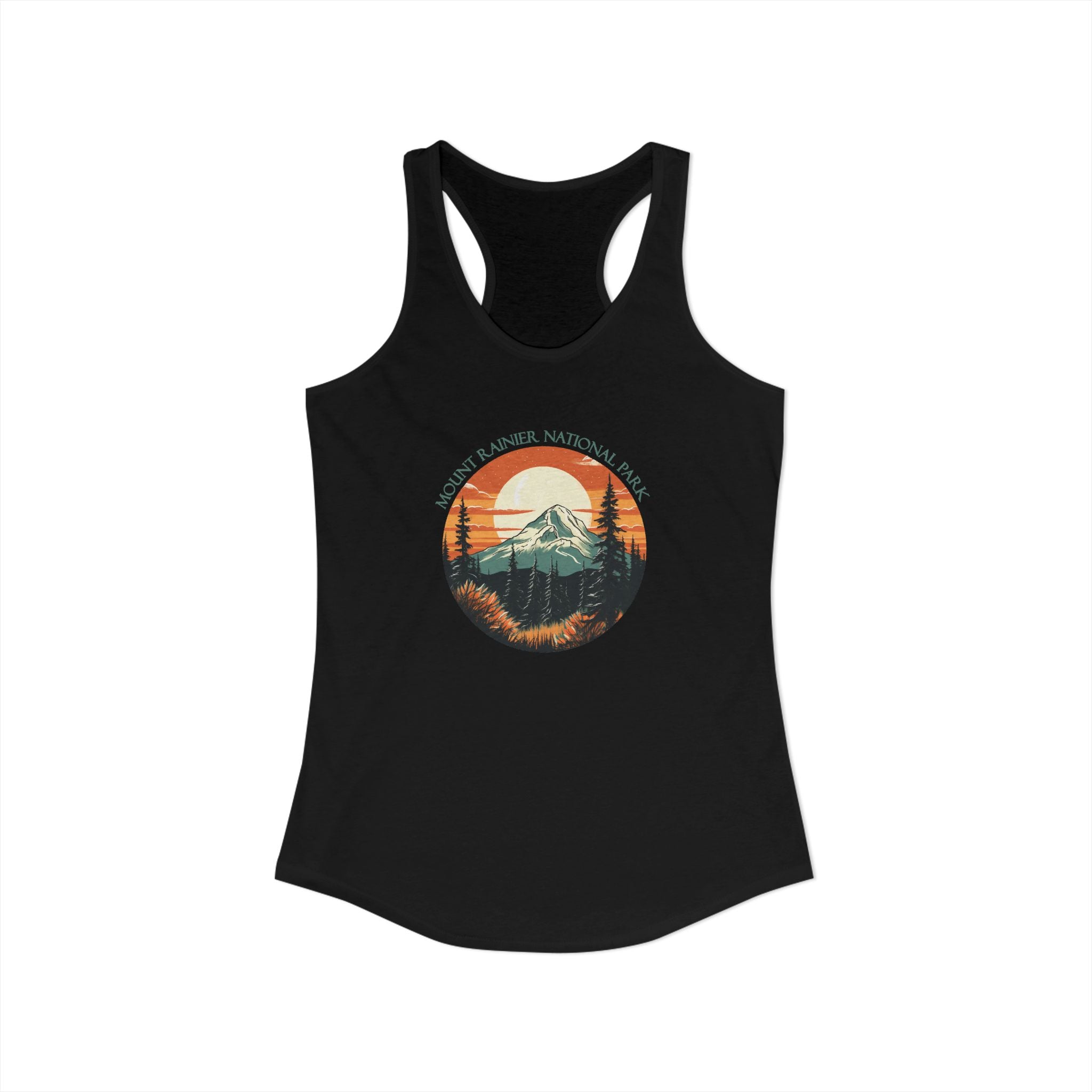 Mt Rainier,Women's Ideal Racerback Tank, 5 colors