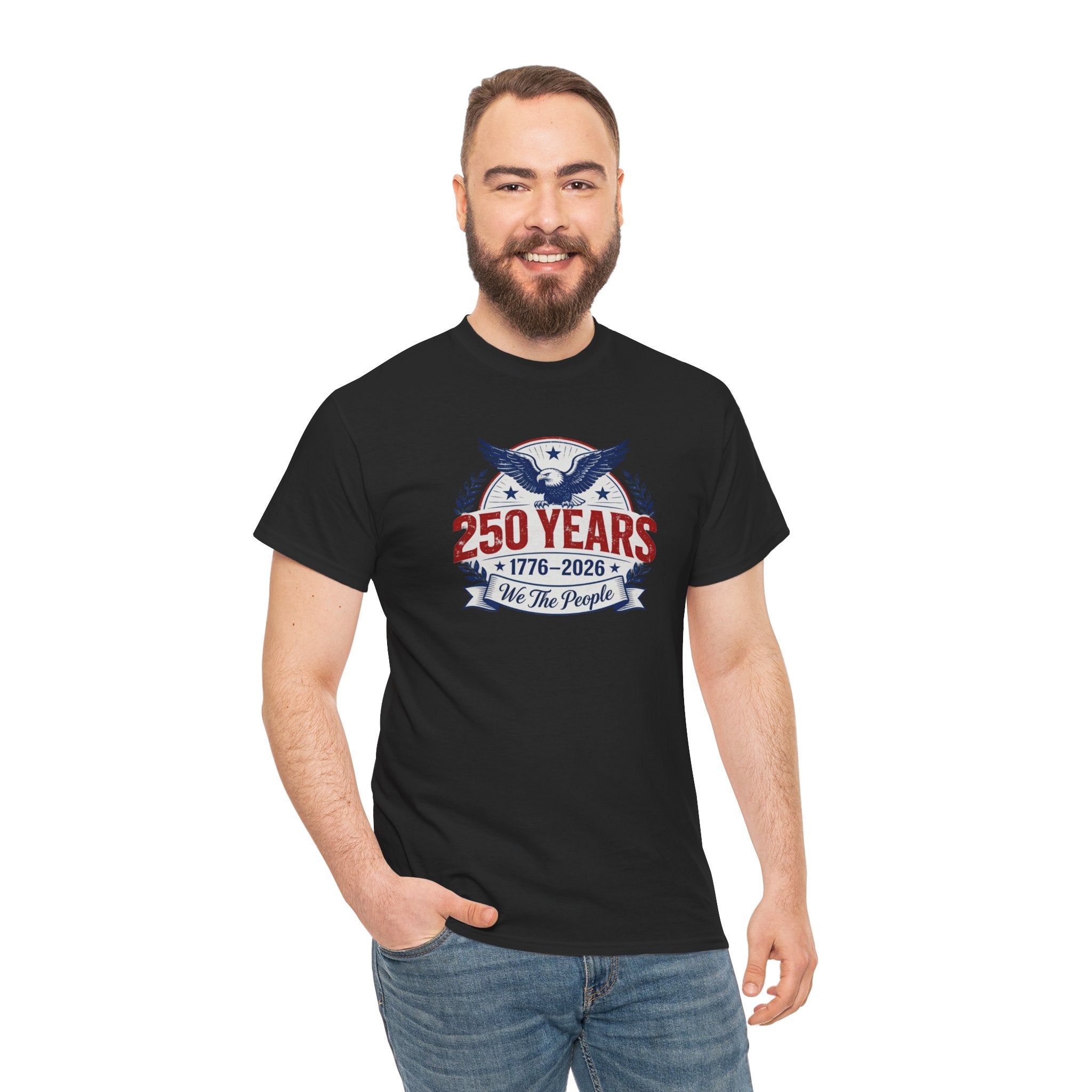 250 We the People Eagle T-Shirt — Patriotic July 4th Tee