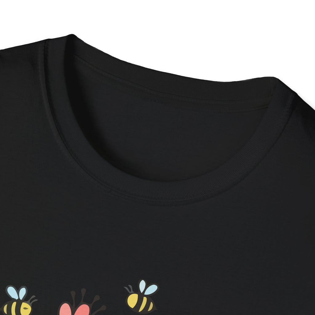 Summer Flowers & Bees Retro Floral T-Shirt