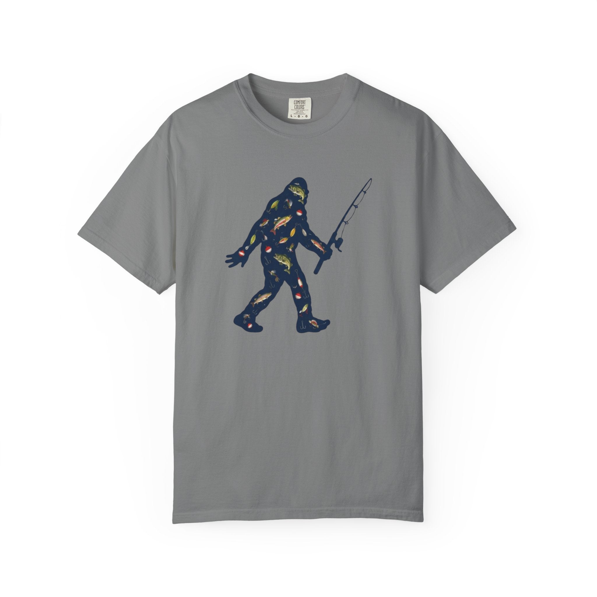 Bigfoot Fishing T-Shirt Father's Day Gift