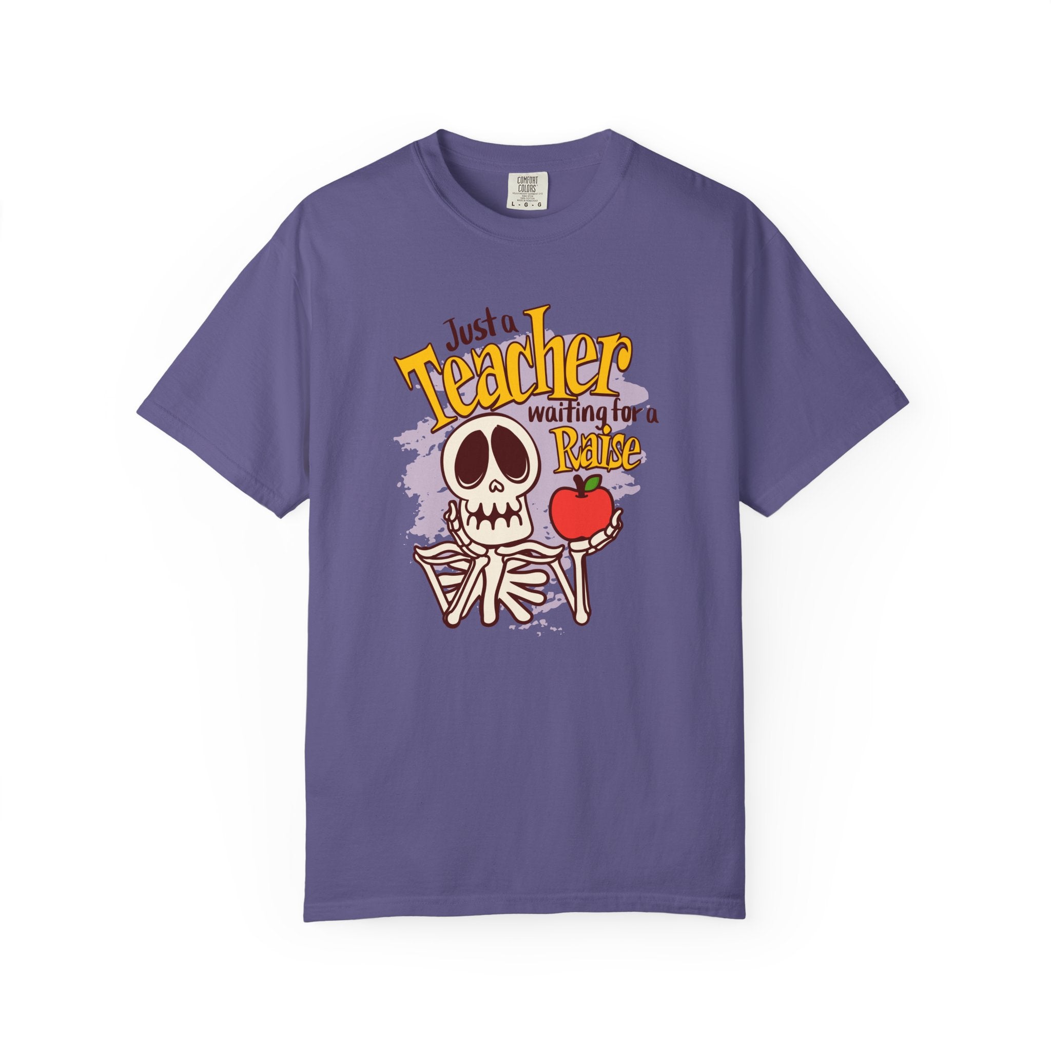 Just a Teacher Waiting for a Raise T-Shirt, Funny Teacher Halloween T-Shirt