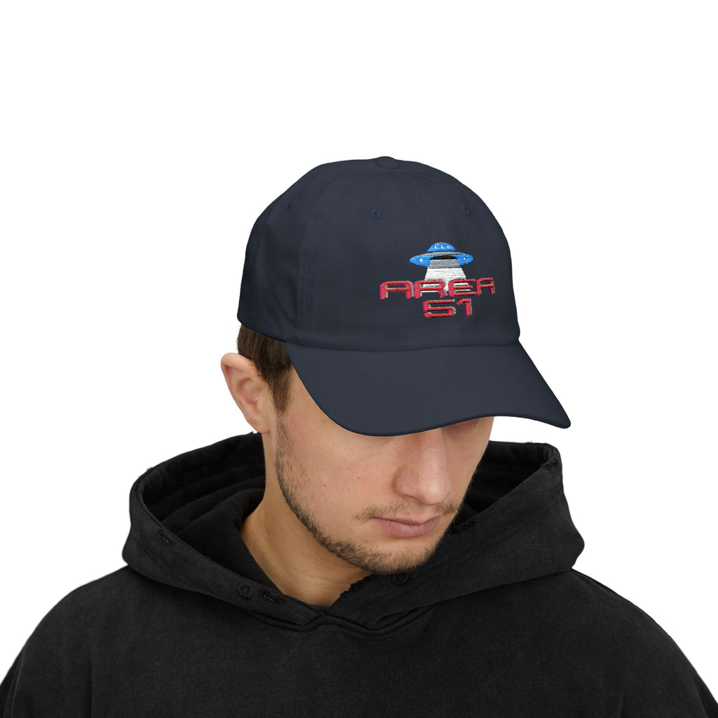 Embroidered Alien Cap, UFO Hat for UFO Hunters, Unisex Dad Hat, Area 51 Hat, Men's Women's Baseball Cap