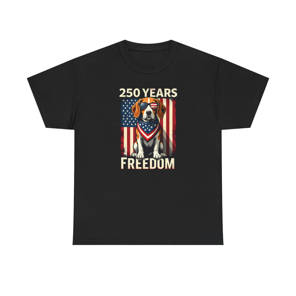 Beagle 250 Years Flag T-Shirt — Patriotic July 4th Tee