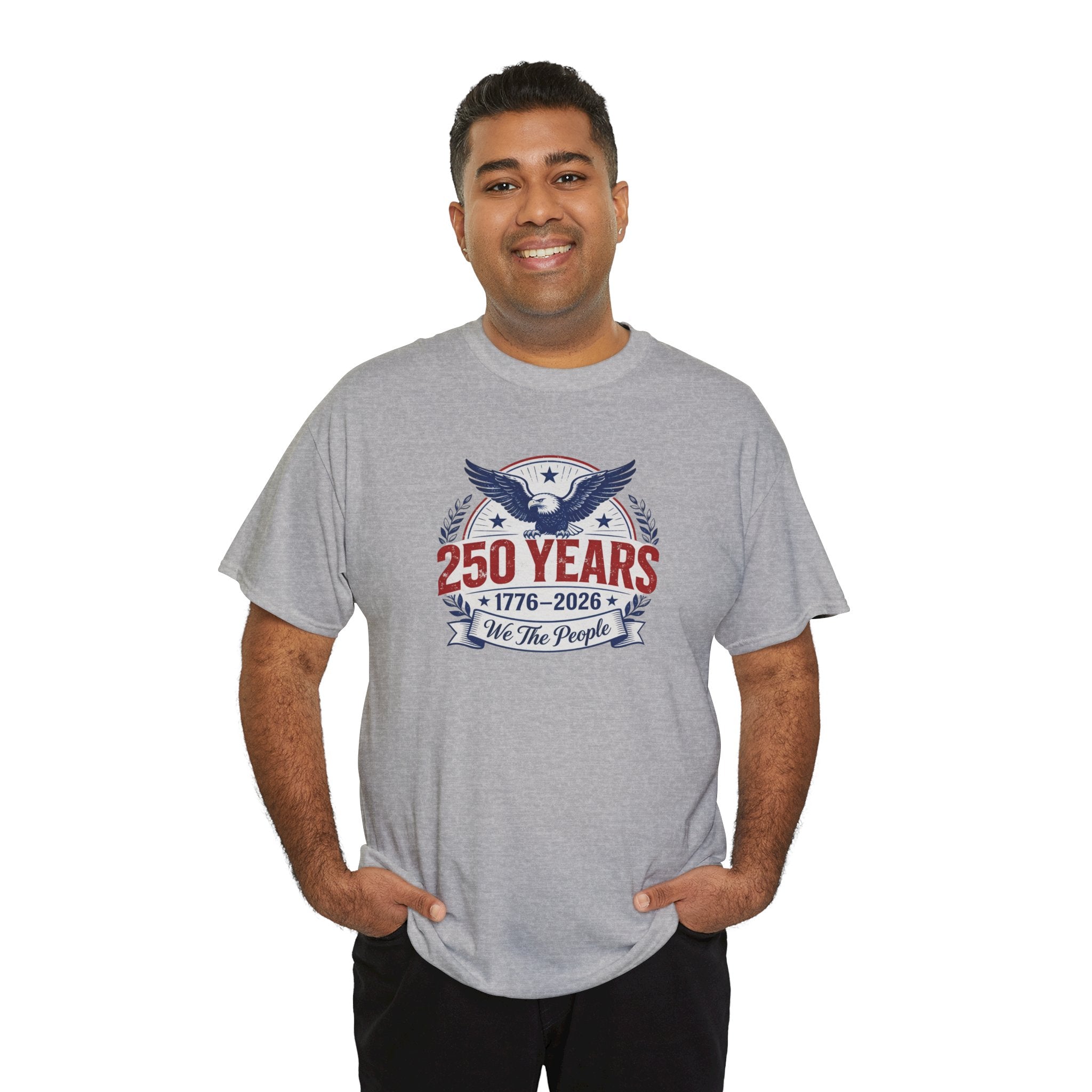 250 We the People Eagle T-Shirt — Patriotic July 4th Tee