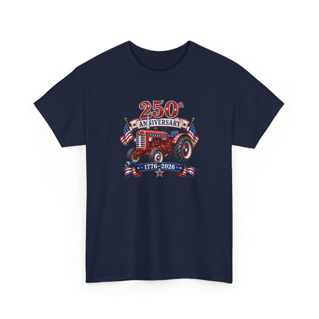 USA Farm Tractor Patriotic July 4th T-Shirt