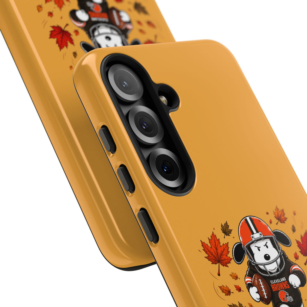 Cleveland Browns Fall Snoopy Touchdown Phone Case, 55 Sizes