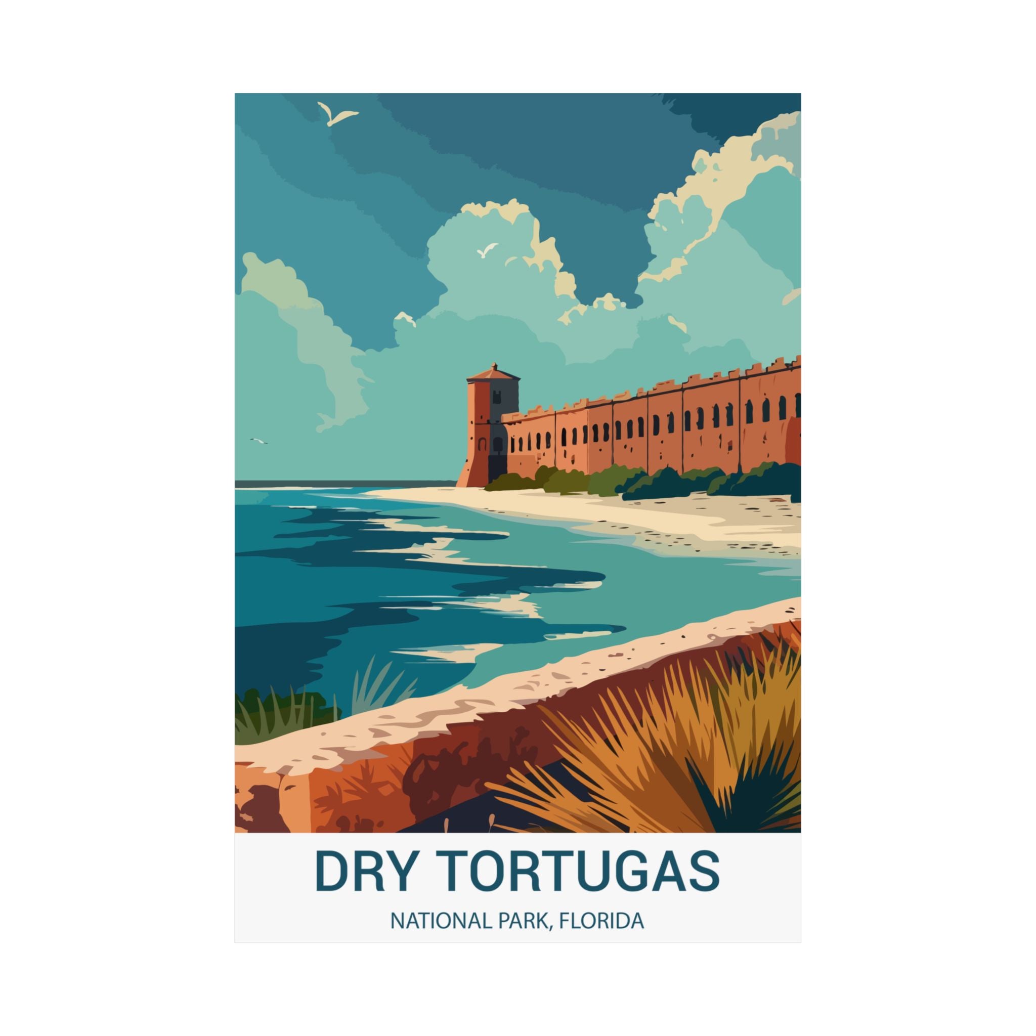 Dry Tortugas,  Matte Vertical Poster