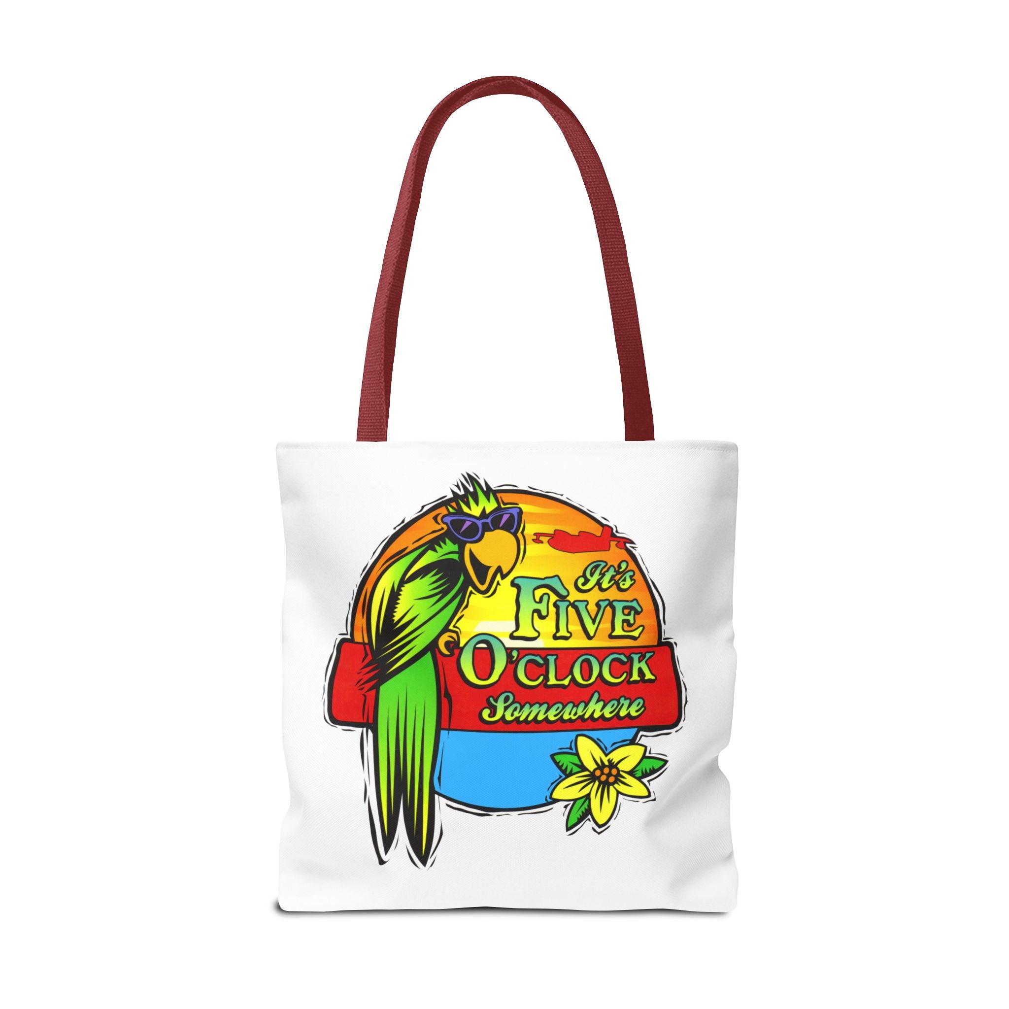 It's Five O'Clock Somewhere Tote Bag, Jimmy Buffett Tote Bag, 3 Sizes