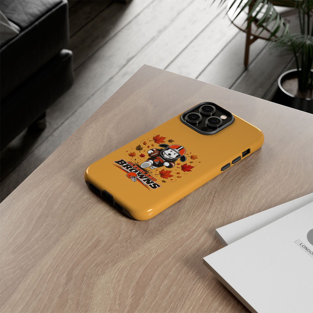 Cleveland Browns Fall Snoopy Touchdown Phone Case, 55 Sizes