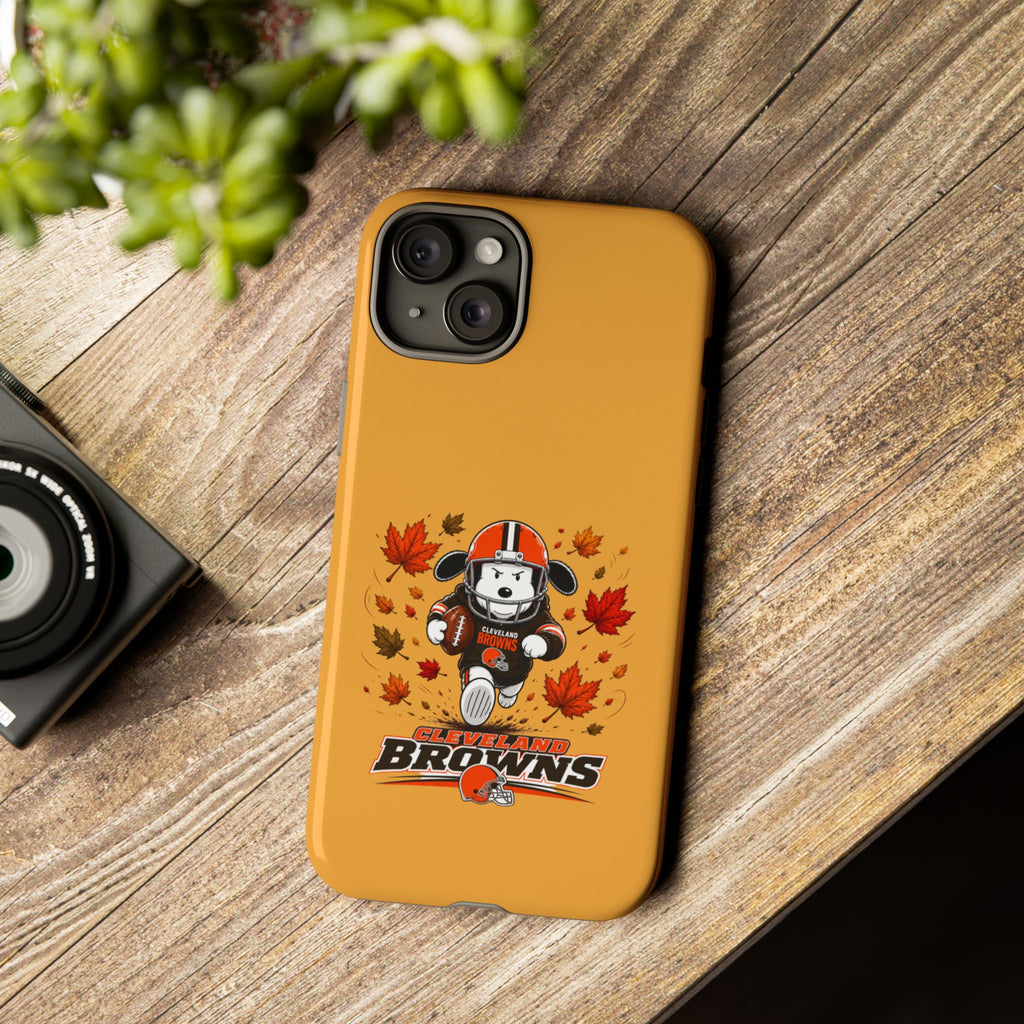 Cleveland Browns Fall Snoopy Touchdown Phone Case, 55 Sizes