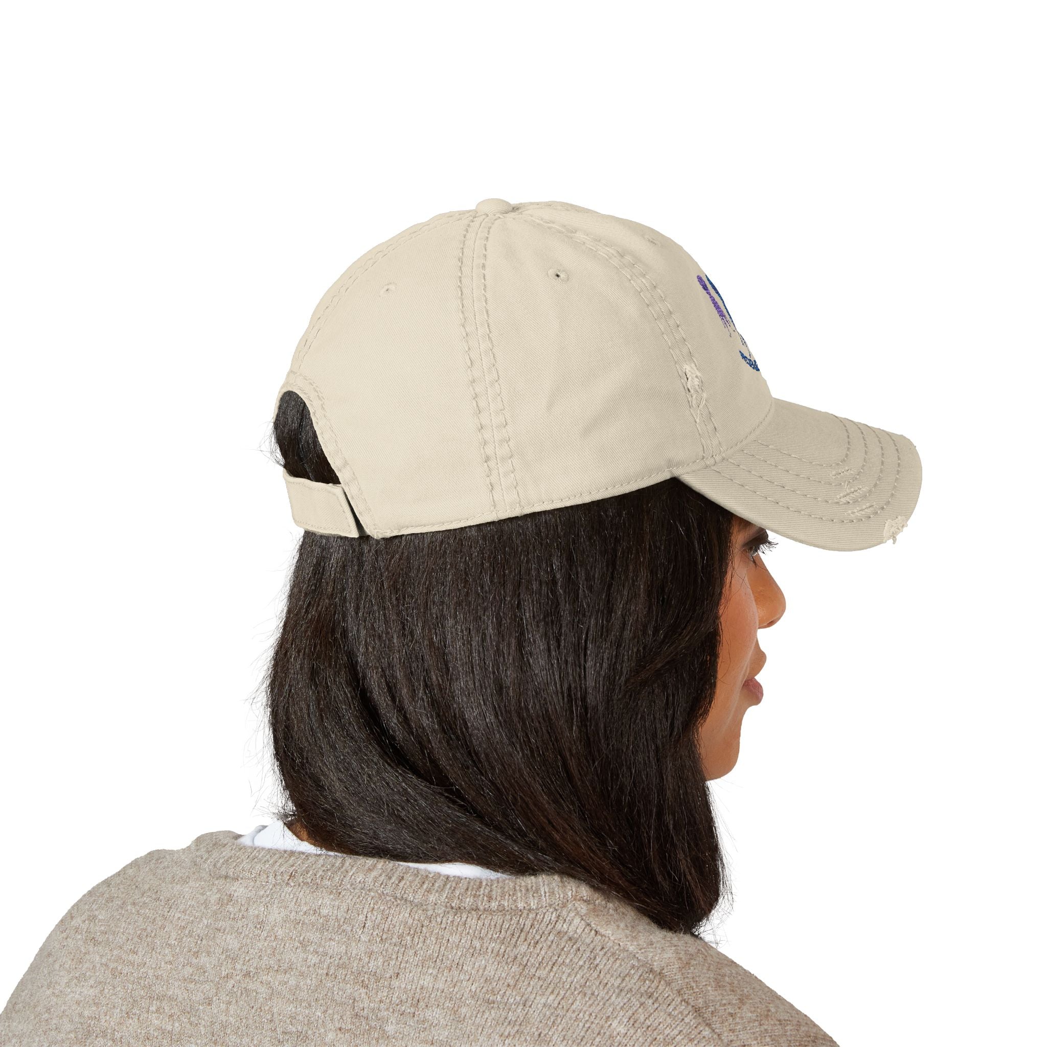 Roswell Alien Embroidered Dad Hat, Distressed Cap, Casual Summer Accessory, Perfect Gift for Sci-Fi Fans, Outdoor Adventures