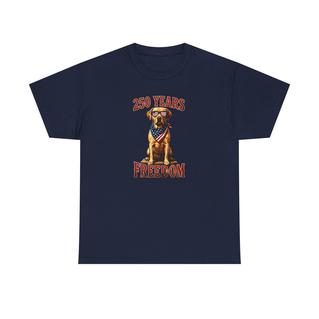 Labrador Flag Patriotic Tee — "250 Years of Freedom" Fourth of July T-Shirt