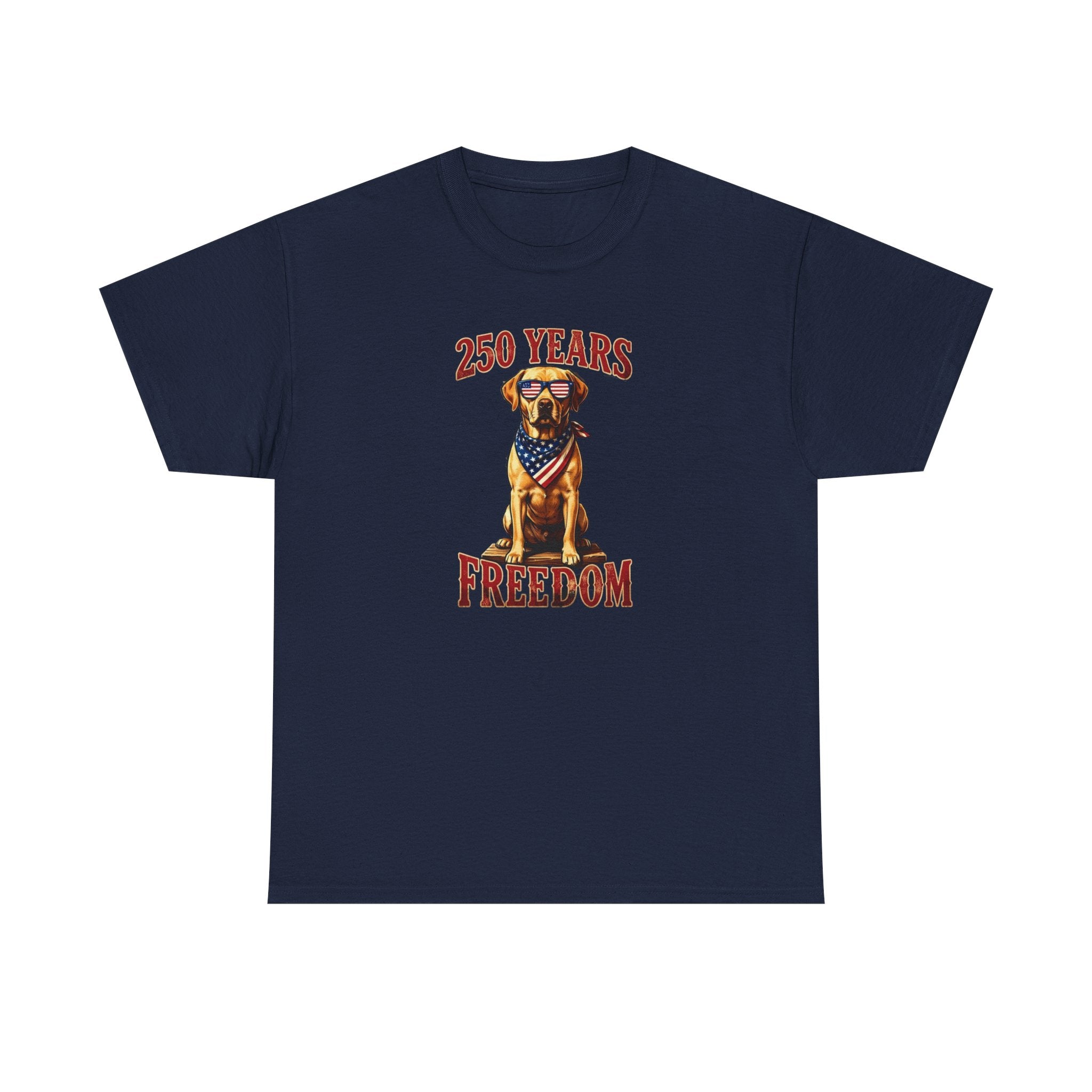 Labrador Flag Patriotic Tee — "250 Years of Freedom" Fourth of July T-Shirt
