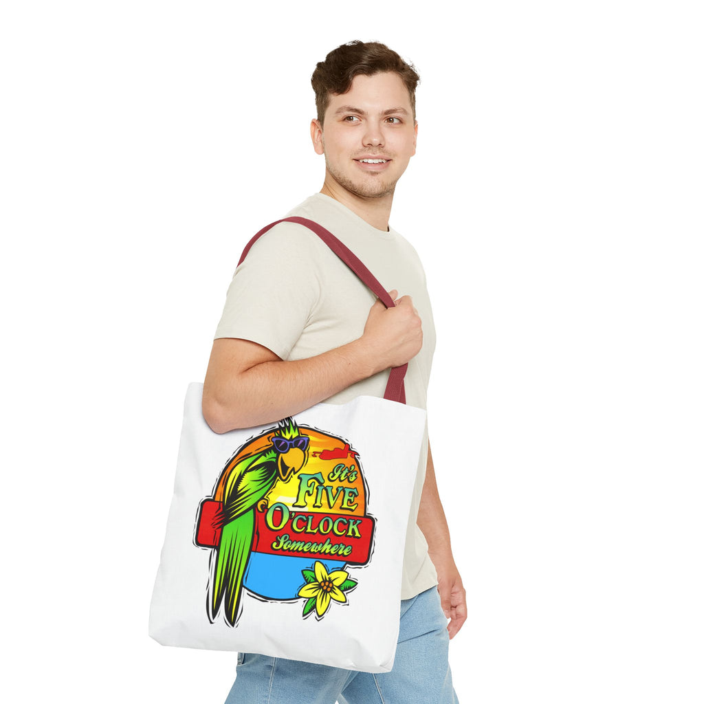 It's Five O'Clock Somewhere Tote Bag, Jimmy Buffett Tote Bag, 3 Sizes