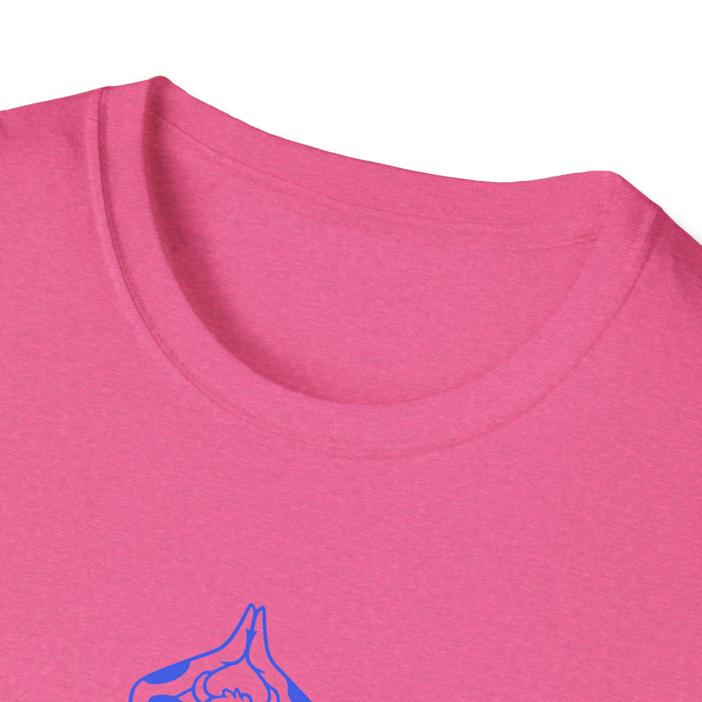 Cow Yoga T-Shirt — "Less Noise, More Peace"