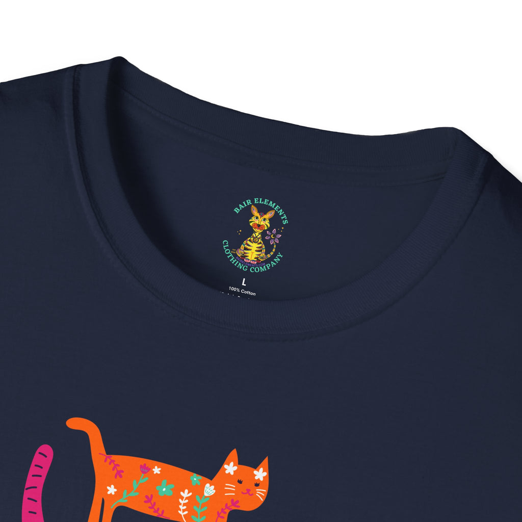 Personalized Grandma Cat T-Shirt, Mother's Day T-Shirt, Sizes XS-5X, Cat Print T-Shirt for Women