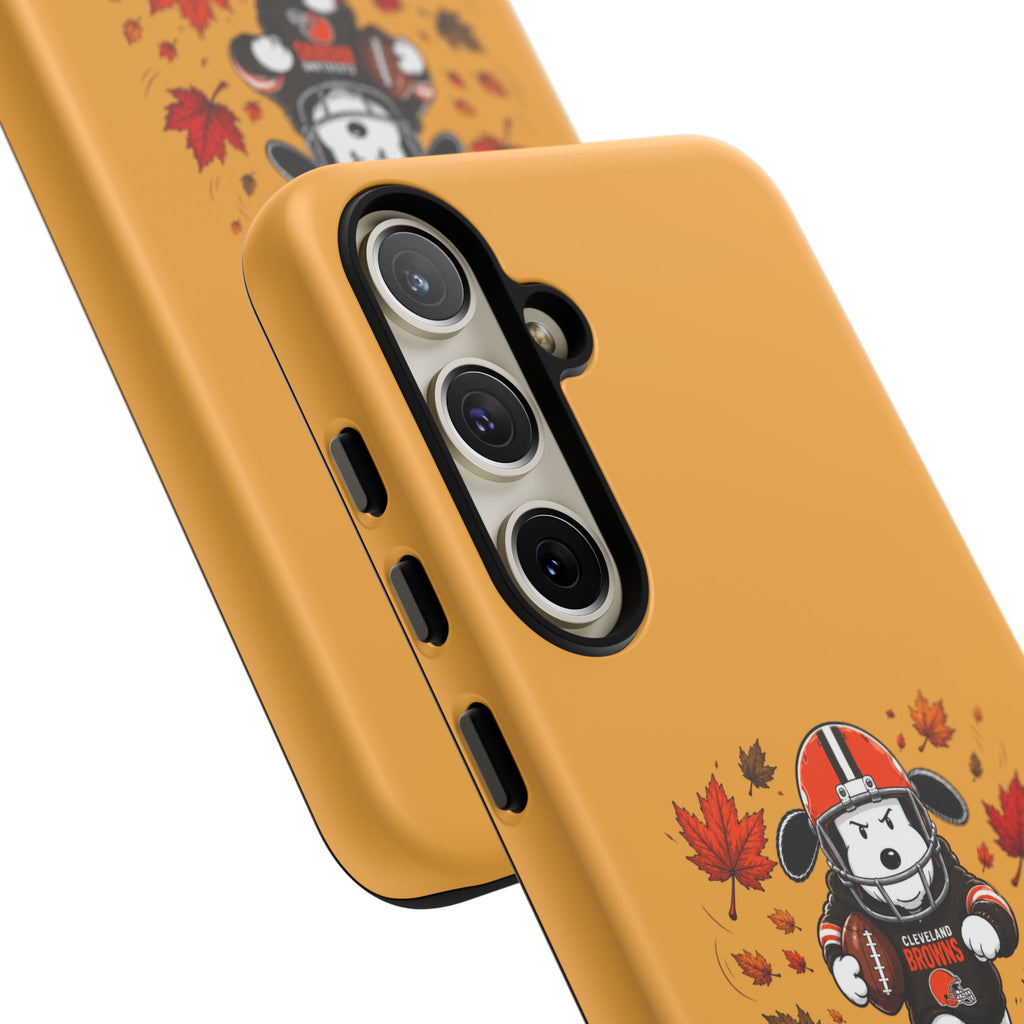 Cleveland Browns Fall Snoopy Touchdown Phone Case, 55 Sizes