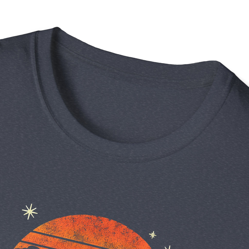 Desert UFO Sunset T-Shirt | Unisex Retro Graphic Tee, Cactus Design, Boho Style, Outdoor Adventure Shirt, Gift for Nature Lovers - Vintage