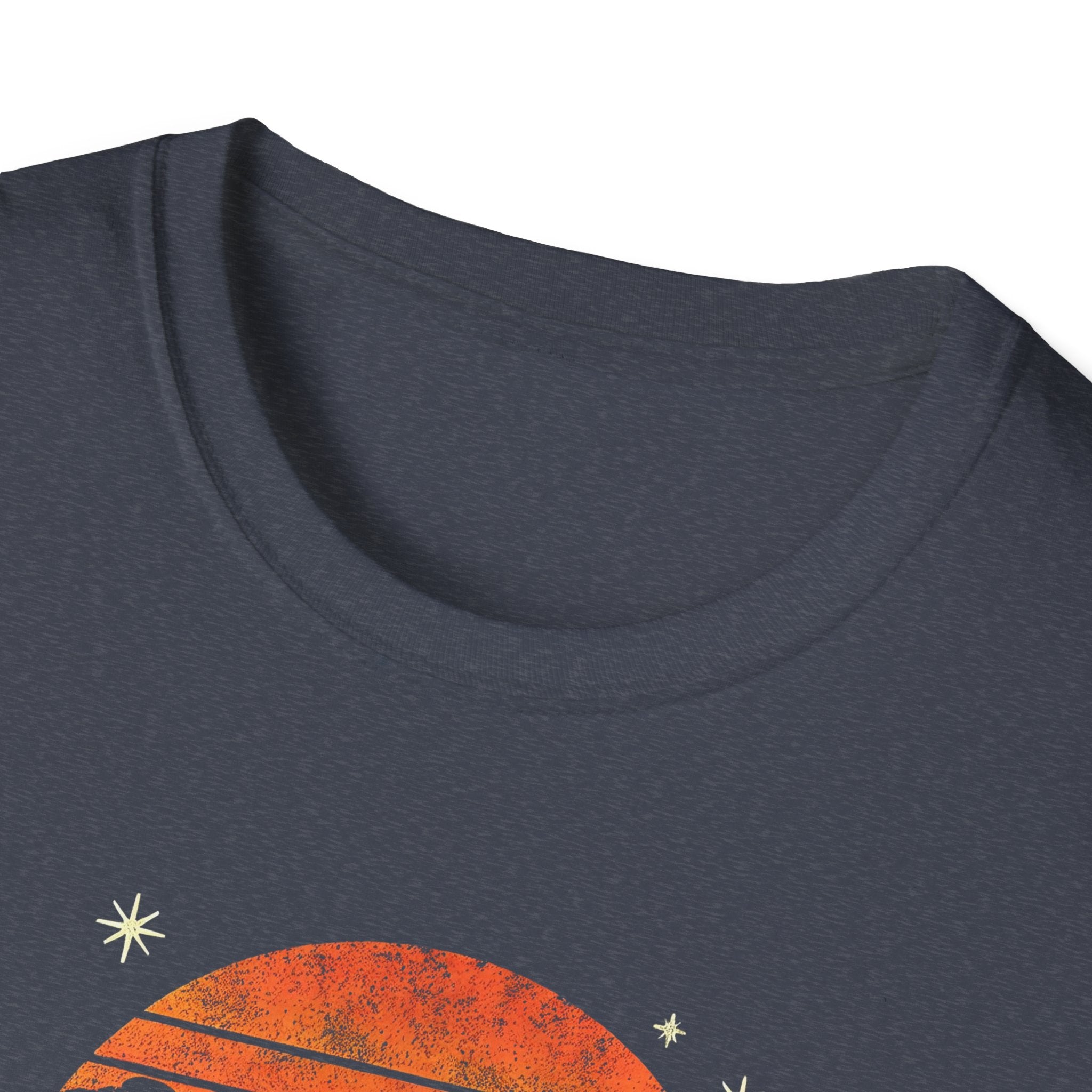 Desert UFO Sunset T-Shirt | Unisex Retro Graphic Tee, Cactus Design, Boho Style, Outdoor Adventure Shirt, Gift for Nature Lovers - Vintage