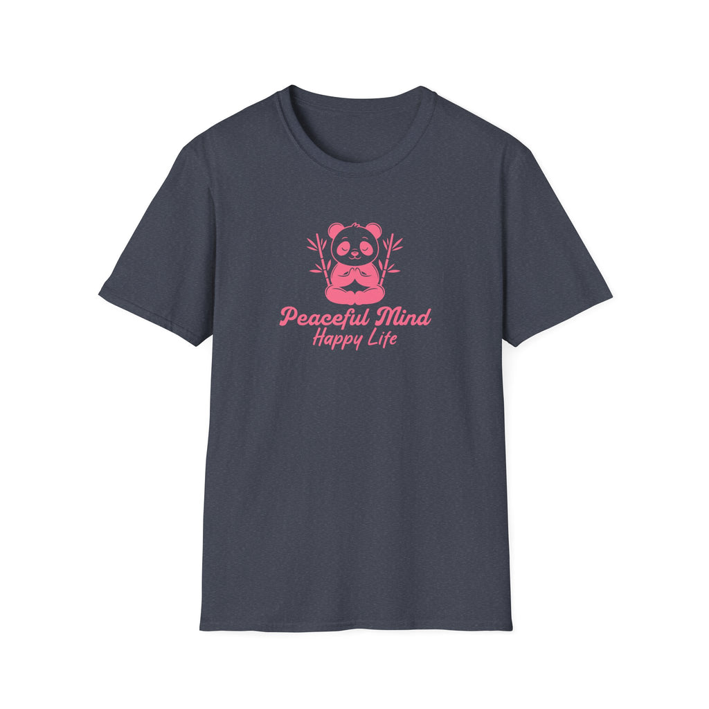 Panda Yoga T-Shirt — "Peaceful Mind" Meditation Tee