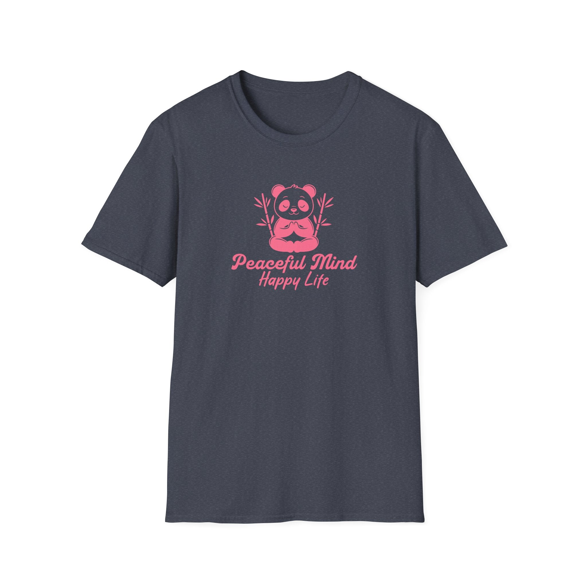 Panda Yoga T-Shirt — "Peaceful Mind" Meditation Tee