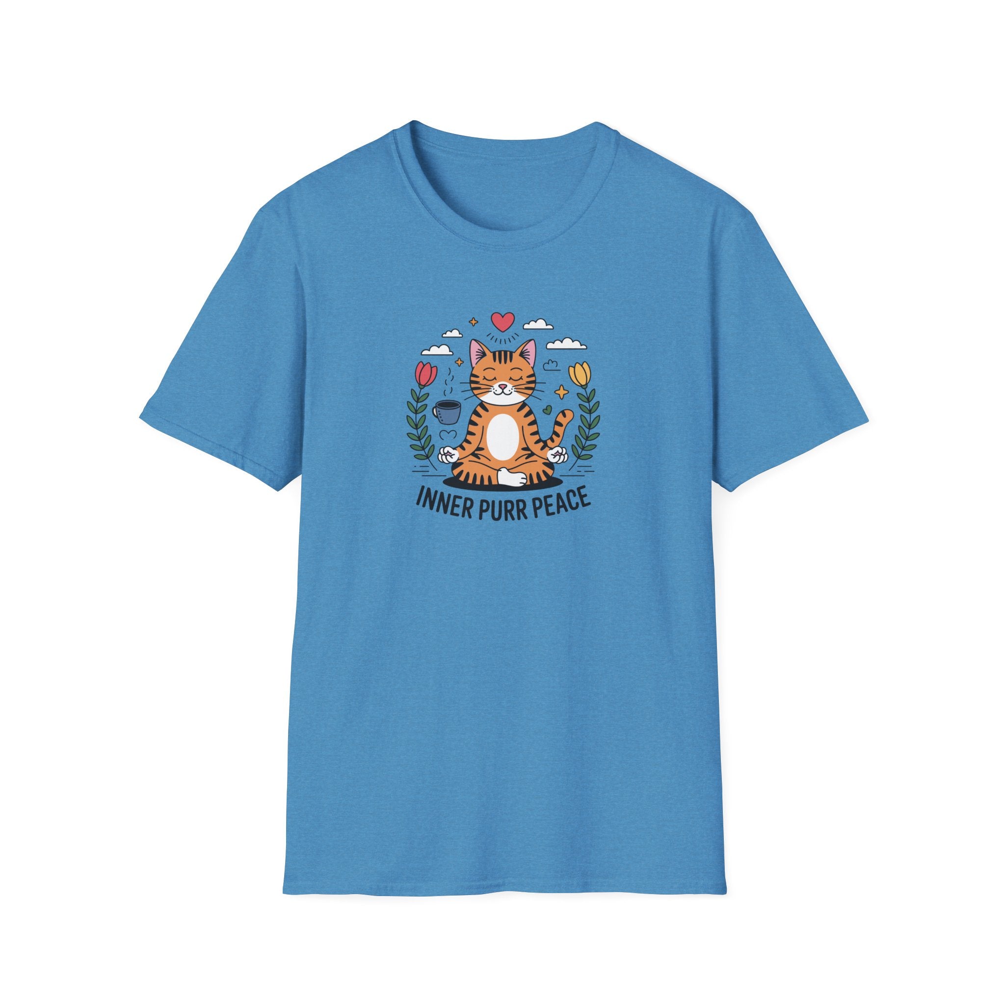 Inner Purrr Peace Cat T-Shirt, Cat Lovers Tee