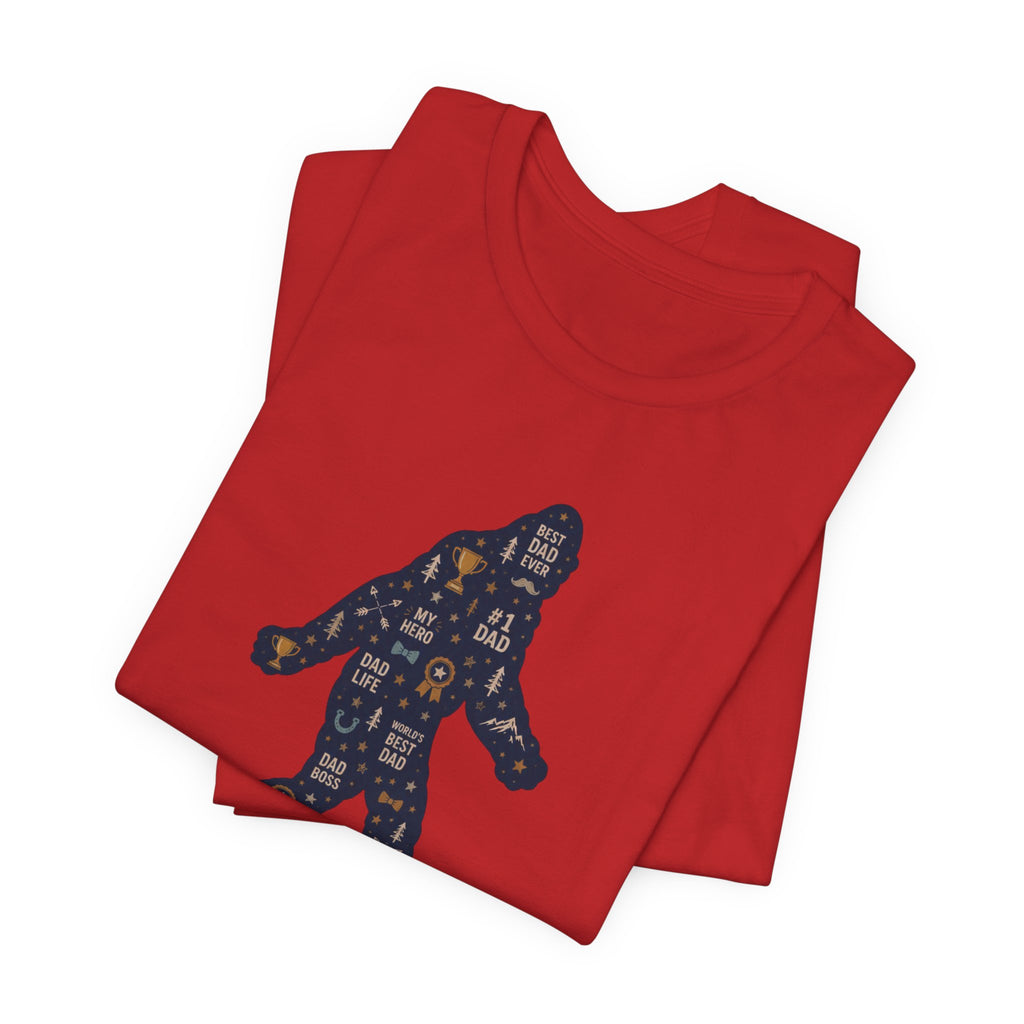 Best Dad Bigfoot Silhouette T-Shirt — Father’s Day Bigfoot Tee