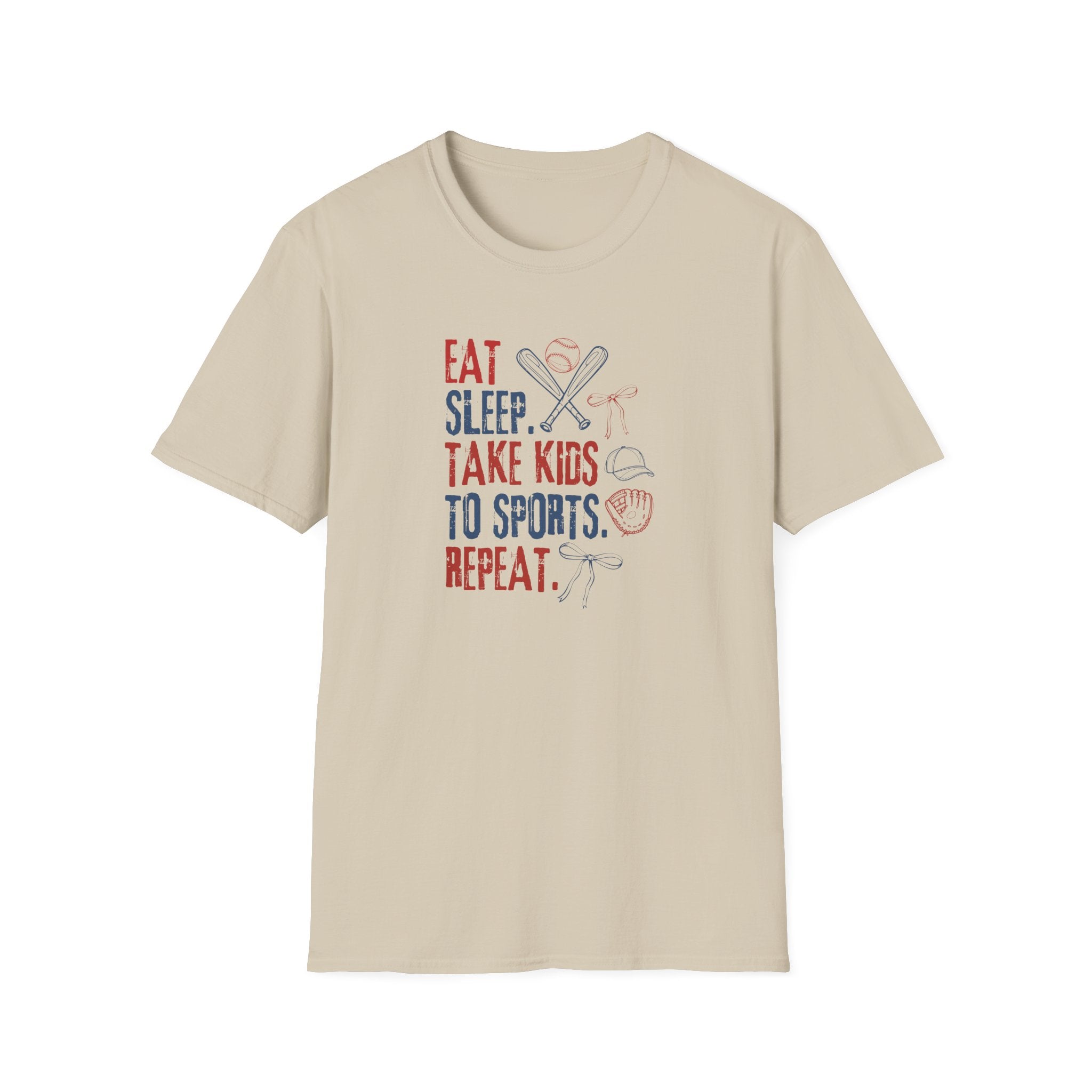 Eat Sleep Sport Repeat T-Shirt — Sports Shirt for Moms & Dads (Mother's Day Gift)