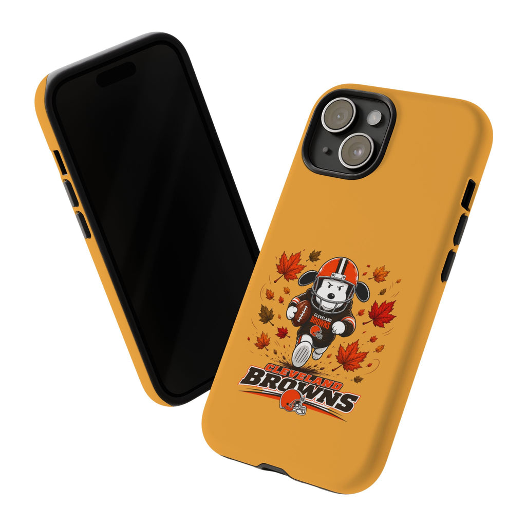Cleveland Browns Fall Snoopy Touchdown Phone Case, 55 Sizes