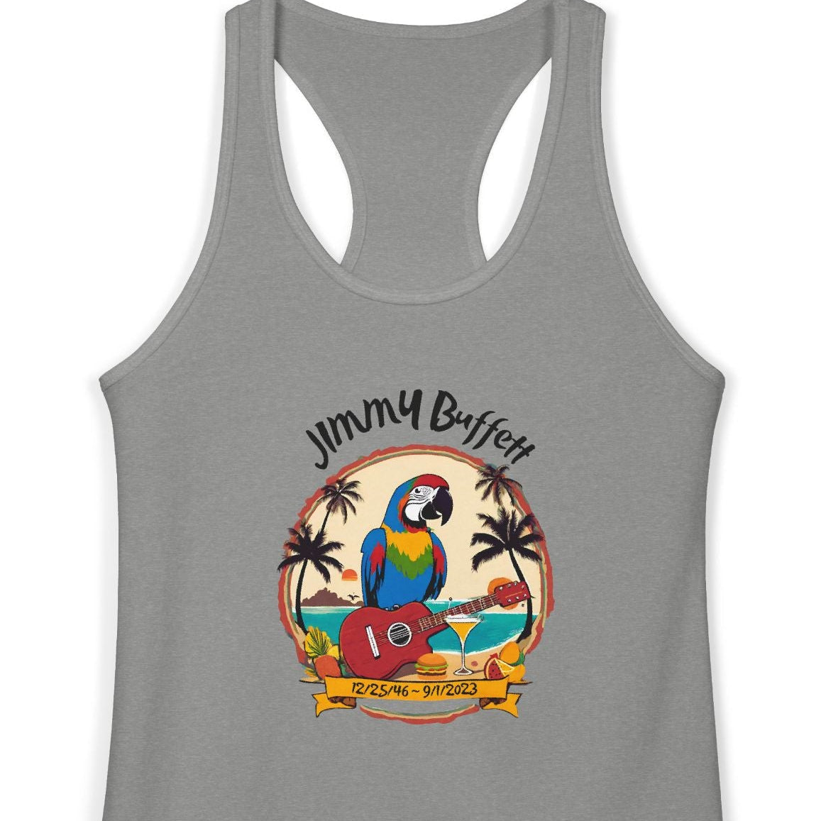 Jimmy Buffett Tribute Tank, Women's Ideal Racerback Tank