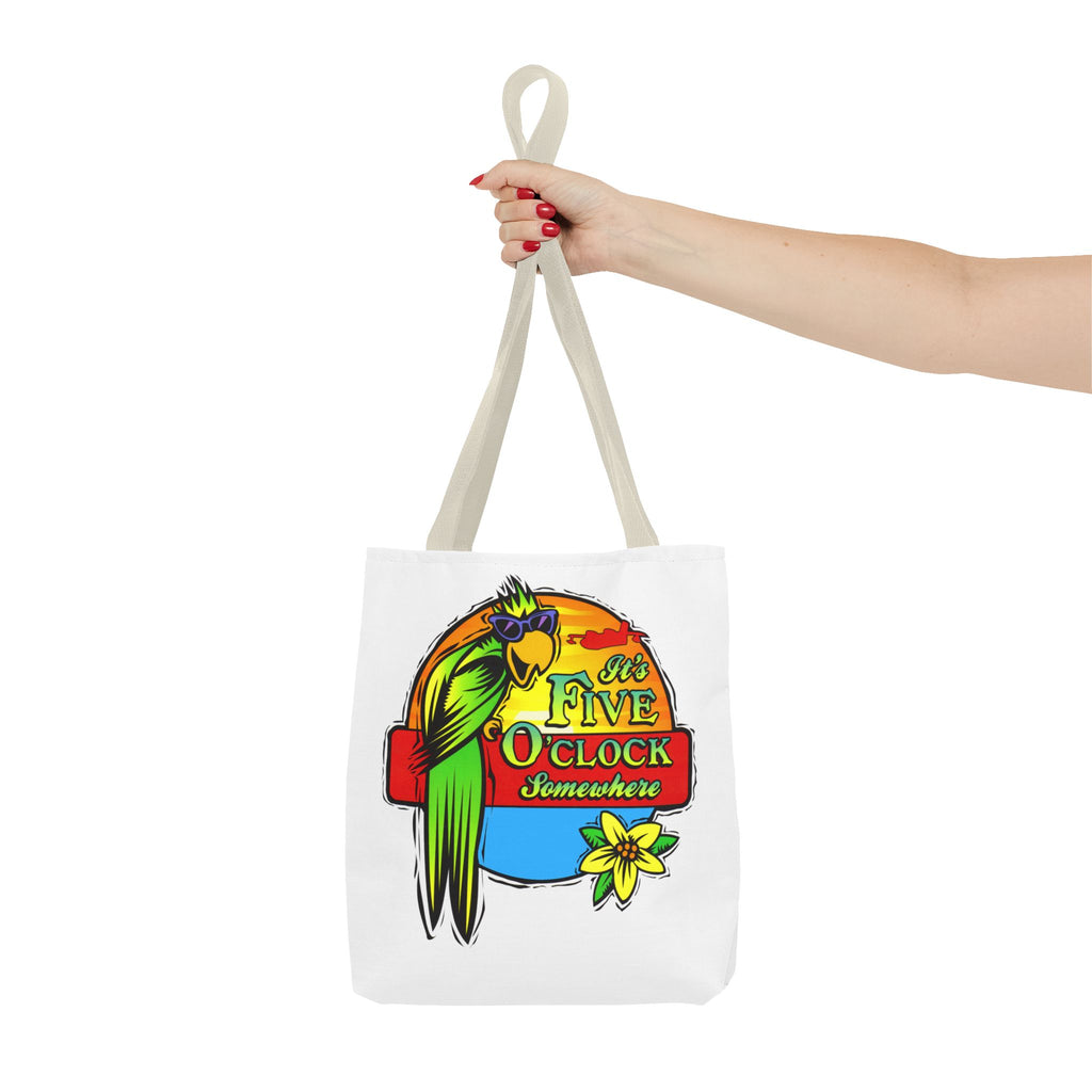 It's Five O'Clock Somewhere Tote Bag, Jimmy Buffett Tote Bag, 3 Sizes