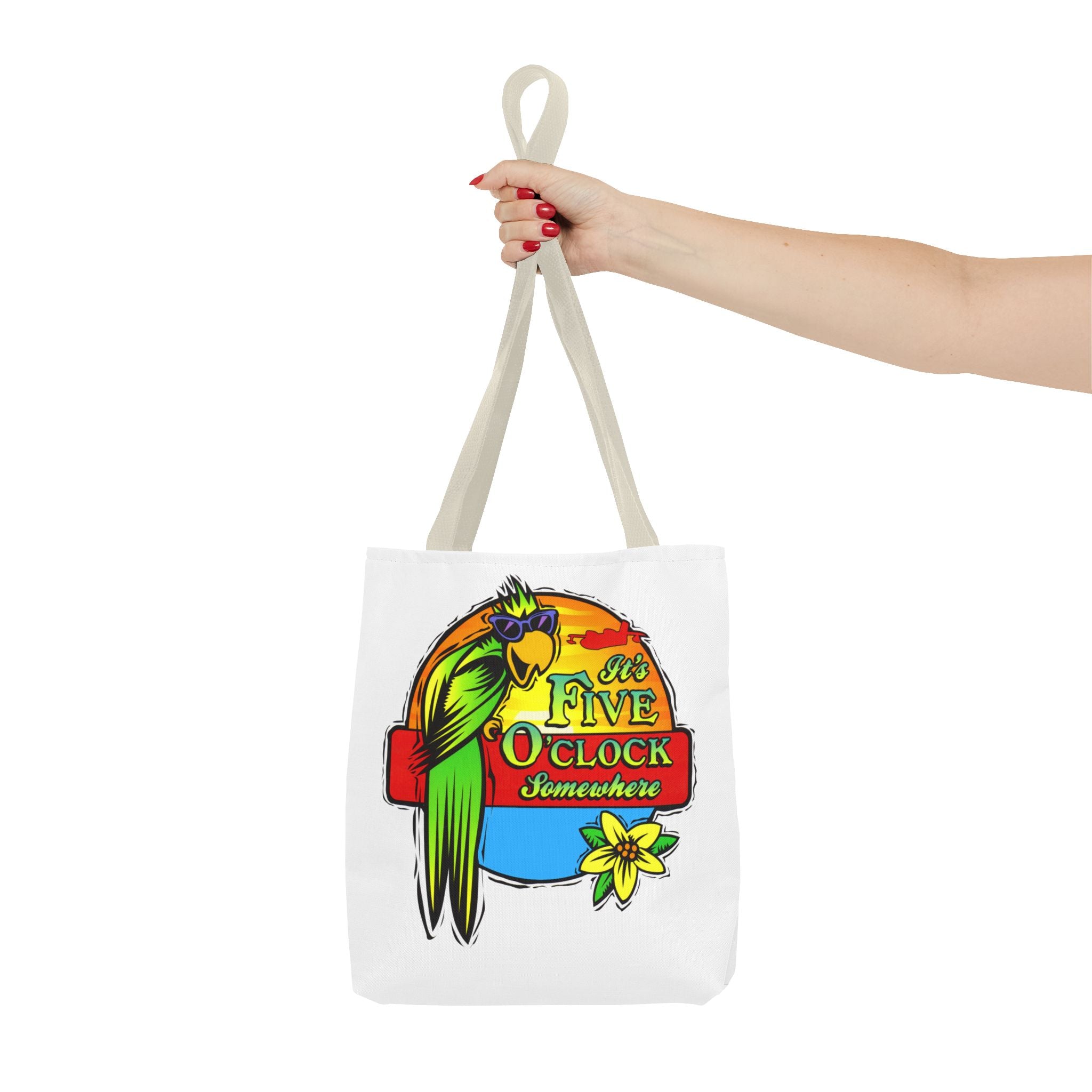 It's Five O'Clock Somewhere Tote Bag, Jimmy Buffett Tote Bag, 3 Sizes