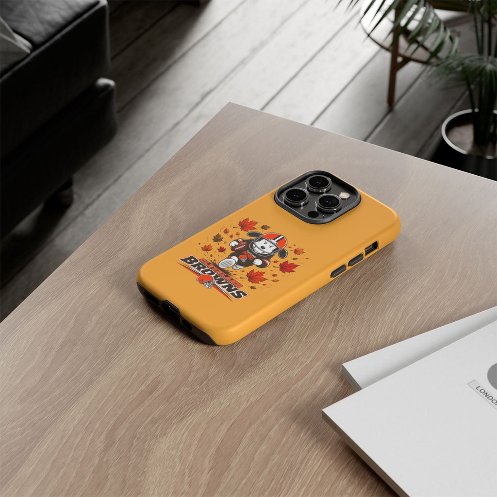 Cleveland Browns Fall Snoopy Touchdown Phone Case, 55 Sizes