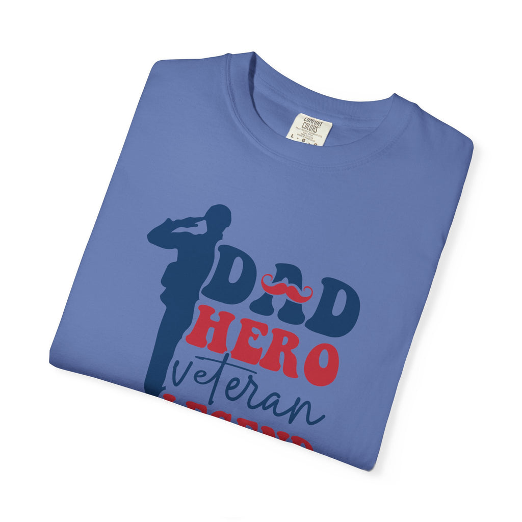 Dad Hero Veteran Legend T-Shirt, Father's Day Gift, Patriotic Shirt, Military Dad Tee, Family Man Top