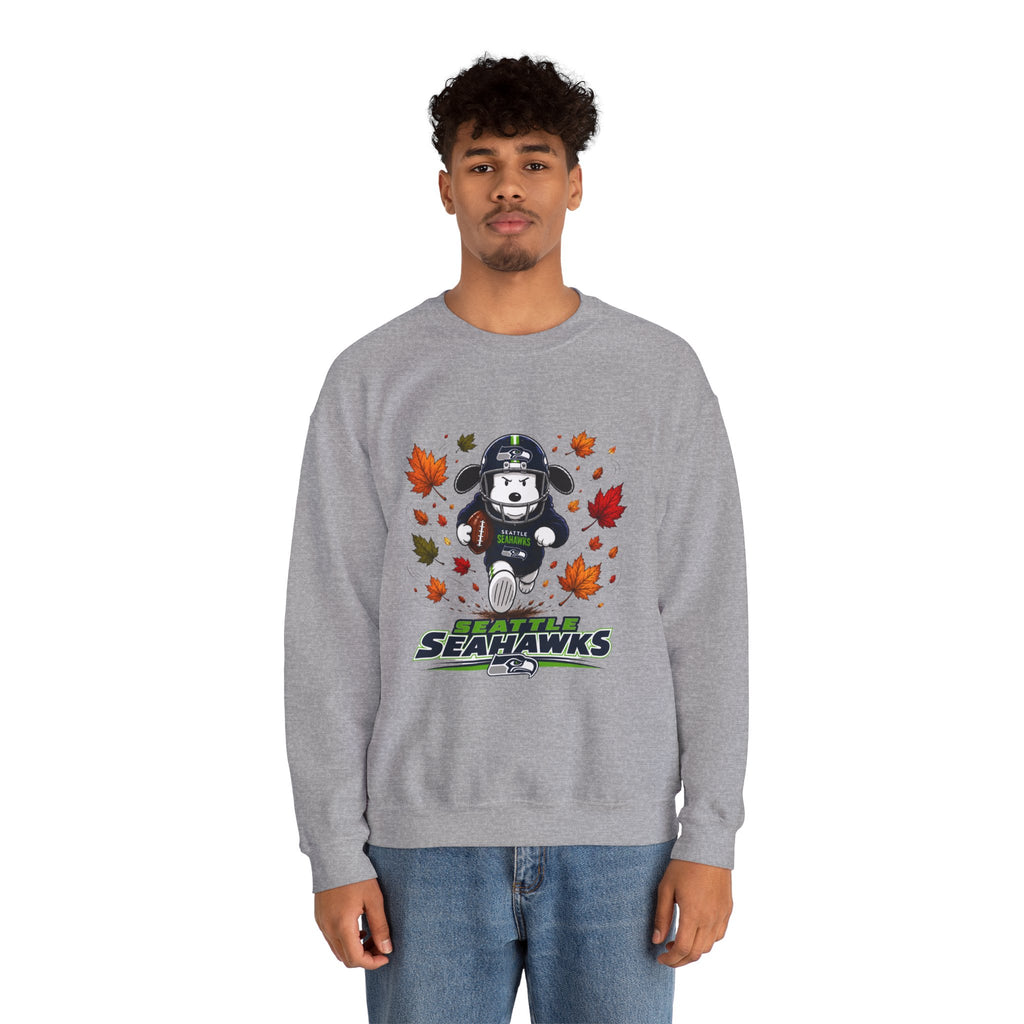 Seattle Seahawks Snoopy Touchdown Fall Sweatshirt for Men and Women