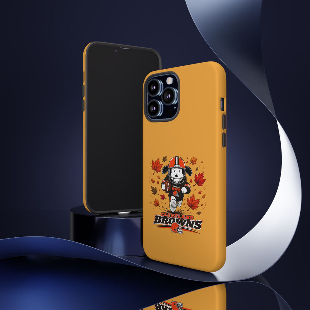 Cleveland Browns Fall Snoopy Touchdown Phone Case, 55 Sizes