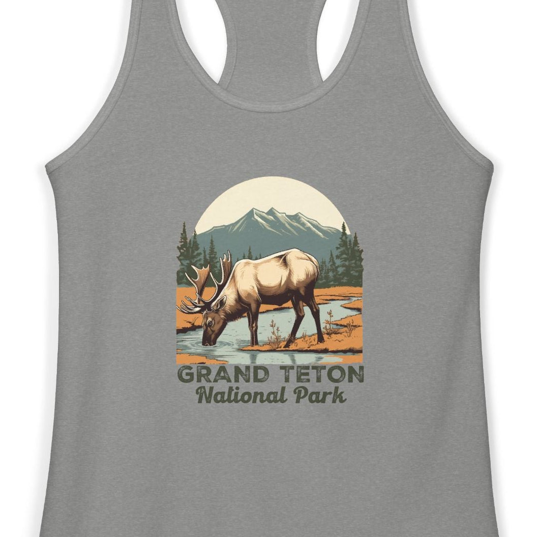 Grand Teton National Park, Women's Ideal Racerback Tank