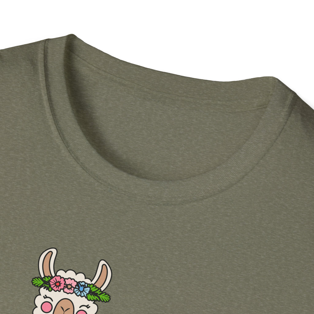 Cute Llama T-Shirt, Unisex Softstyle Tee, Perfect for Nature Lovers, Gifts for Animal Lovers, Casual Wear, Summer Outfit, Vacation