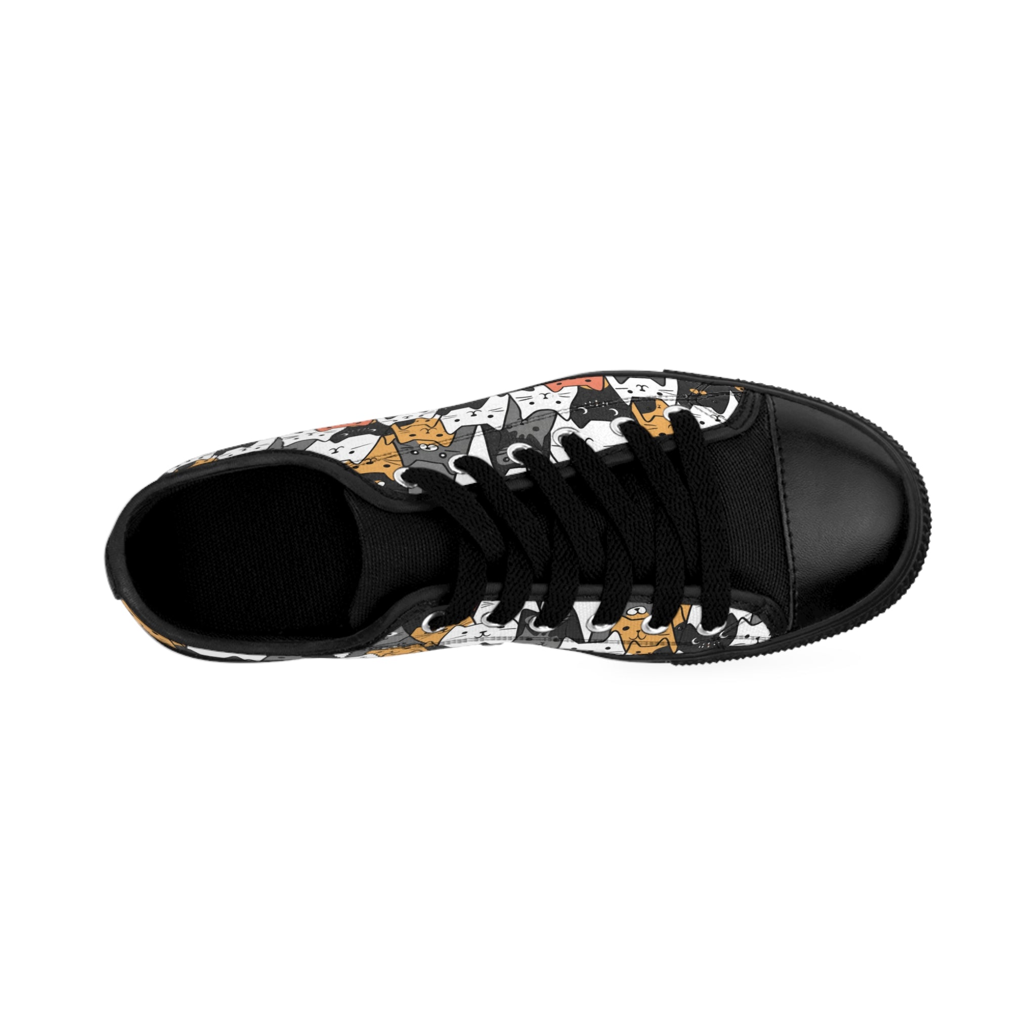 Cute Cat Face Sneakers, Cat Lover Gift, Animal Print Shoes, Fun Cat Shoes, Kitty Kicks