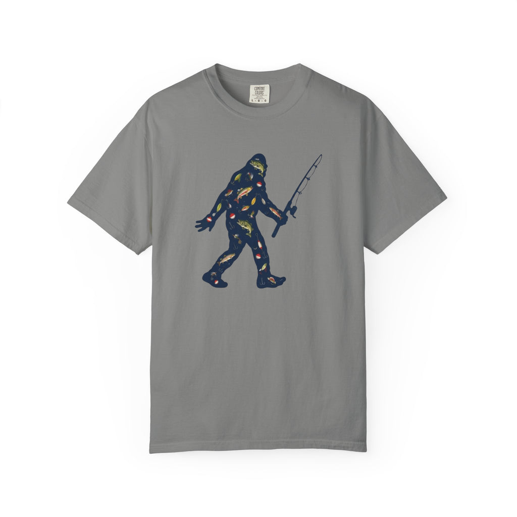 Bigfoot Fishing T-Shirt Father's Day Gift