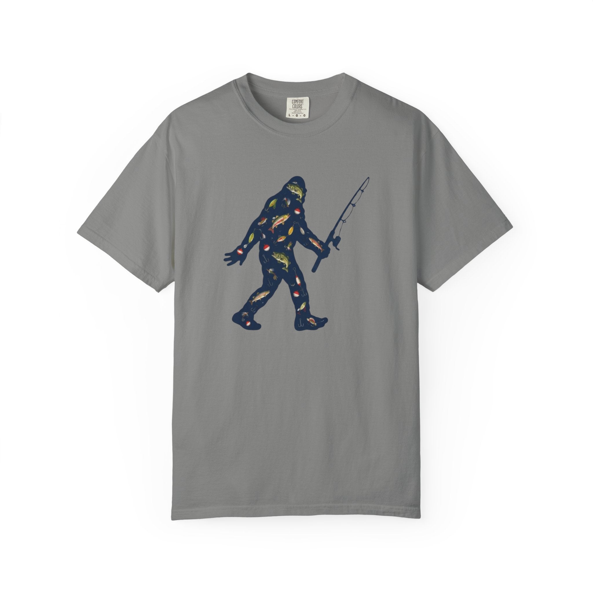 Bigfoot Fishing T-Shirt Father's Day Gift
