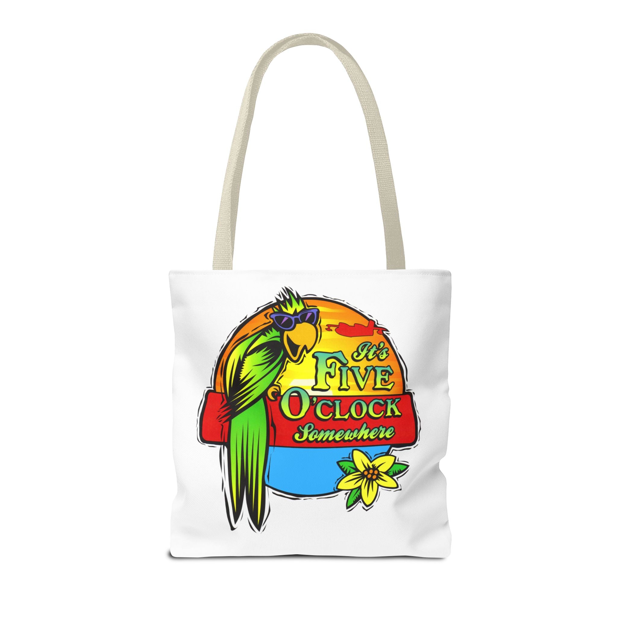 It's Five O'Clock Somewhere Tote Bag, Jimmy Buffett Tote Bag, 3 Sizes