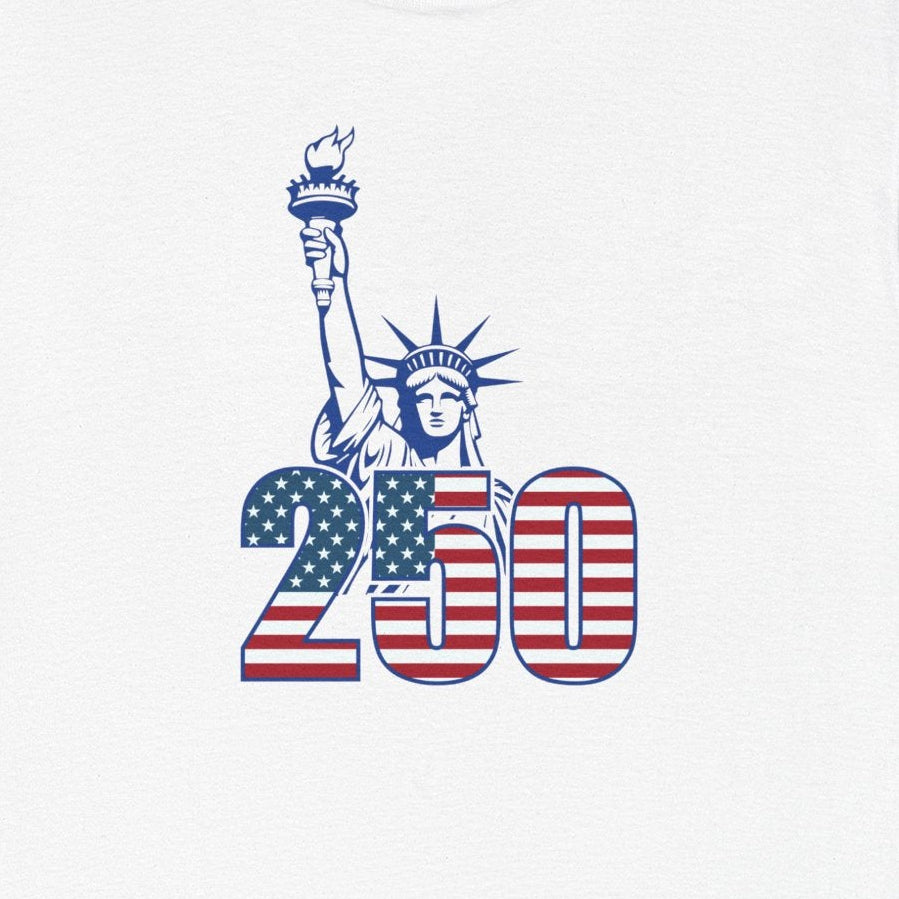 Statue of Liberty 250, Men's Patriotic July 4th Tee
